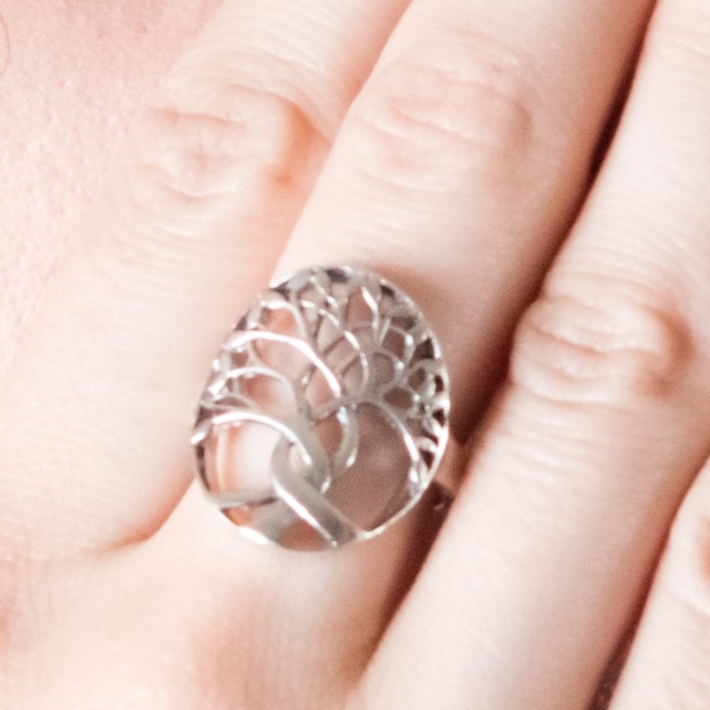 Tree and Roots Silver Ring - Picture 3 of 5